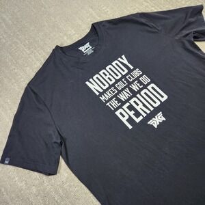 PXG Golf Shirt Men XL Black Golf Clubs Cotton Blend